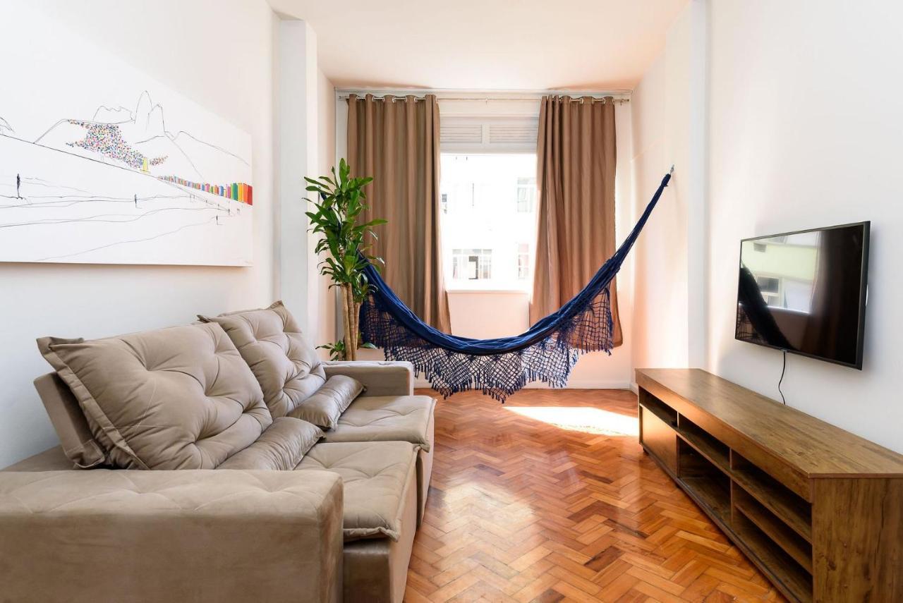 2 Quartos Em Copacabana C/ Vista-Mar | Pj 135/808 리오데자네이루 외부 사진