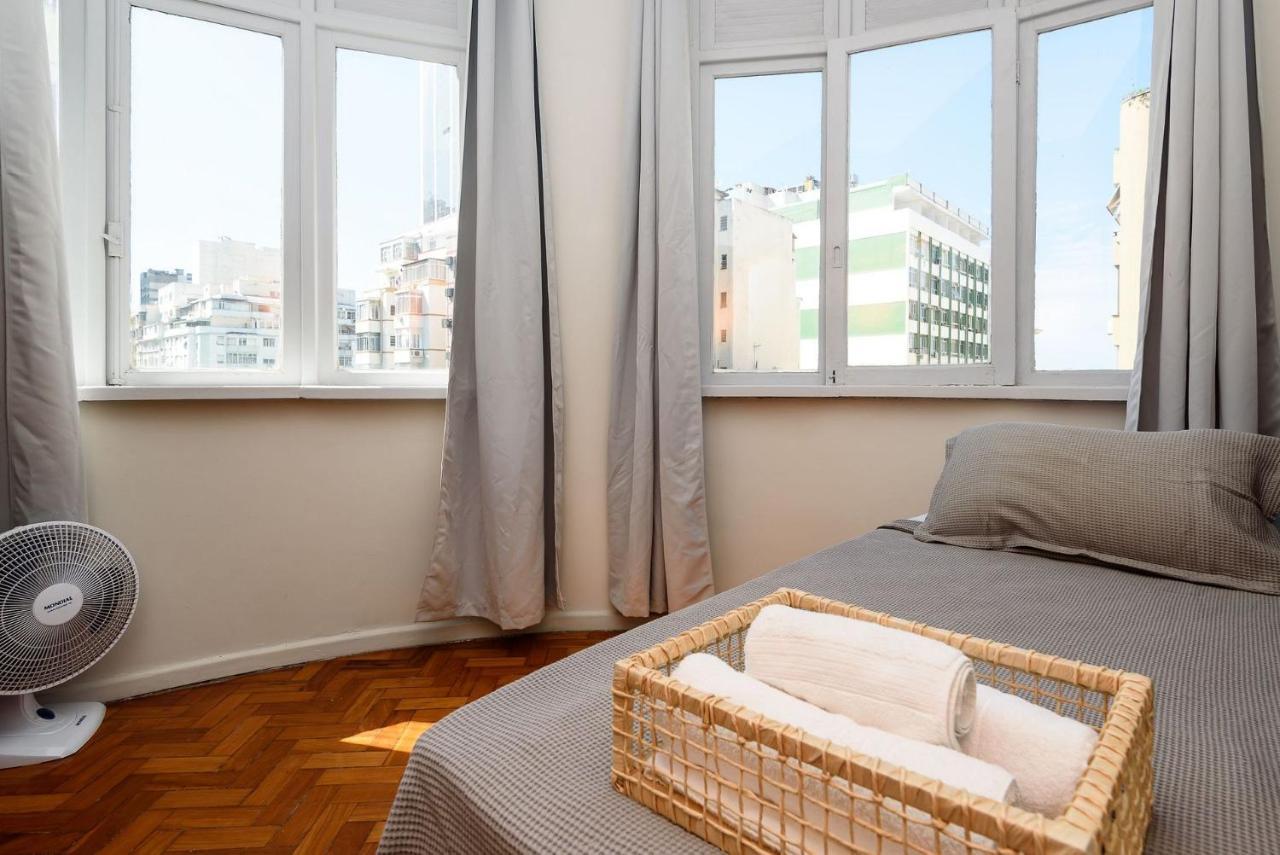 2 Quartos Em Copacabana C/ Vista-Mar | Pj 135/808 리오데자네이루 외부 사진