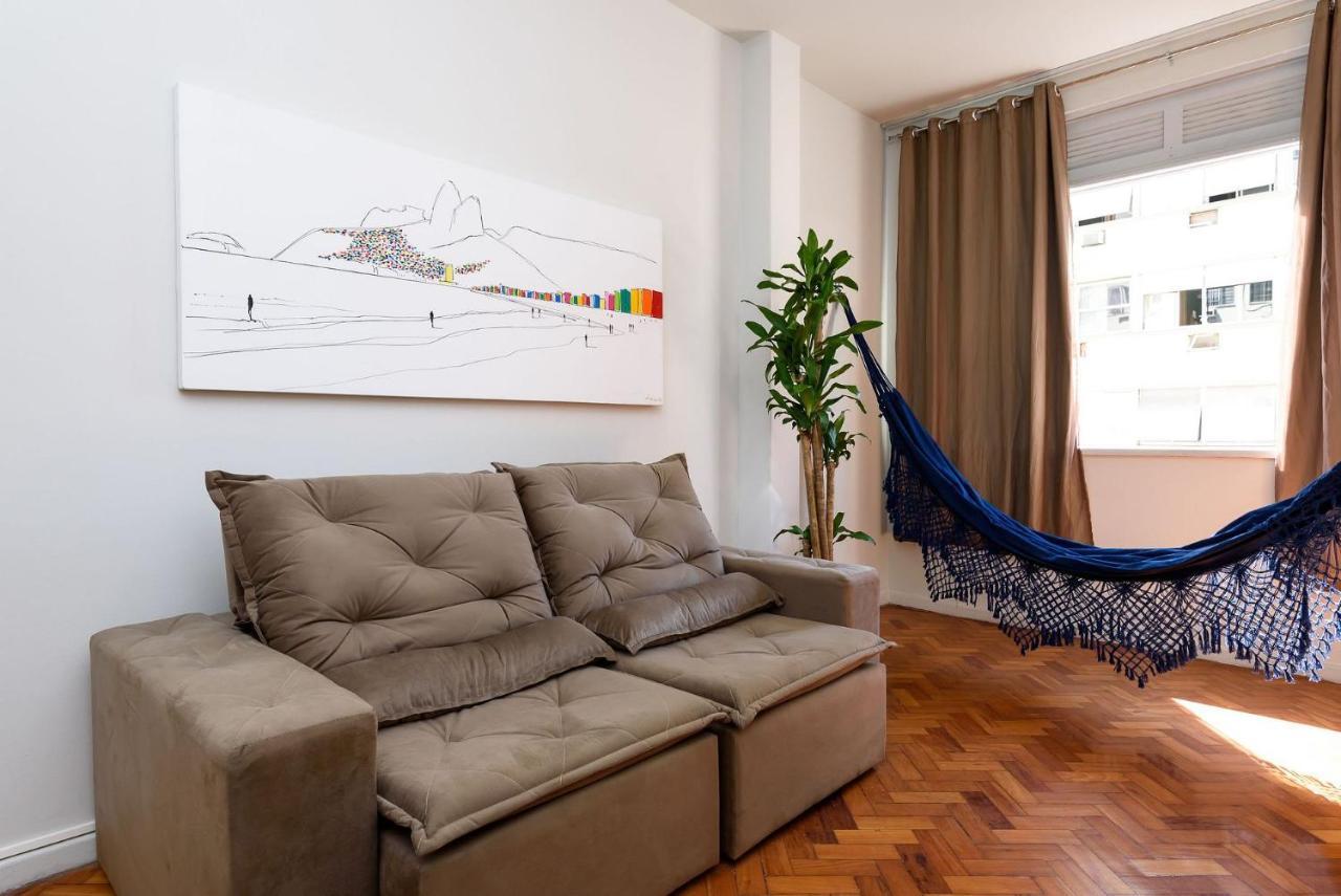 2 Quartos Em Copacabana C/ Vista-Mar | Pj 135/808 리오데자네이루 외부 사진